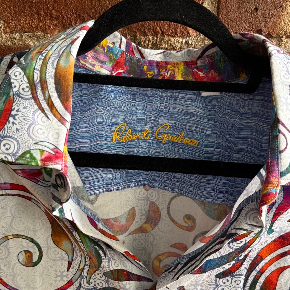 LIMITED EDITION Robert Graham Swirl Men's Shirt - Picture 2 of 3